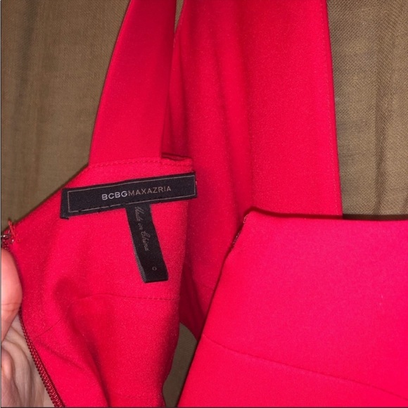 bcbgmaxazria prom red cut out lace Maryline dress xs - Picture 6 of 7
